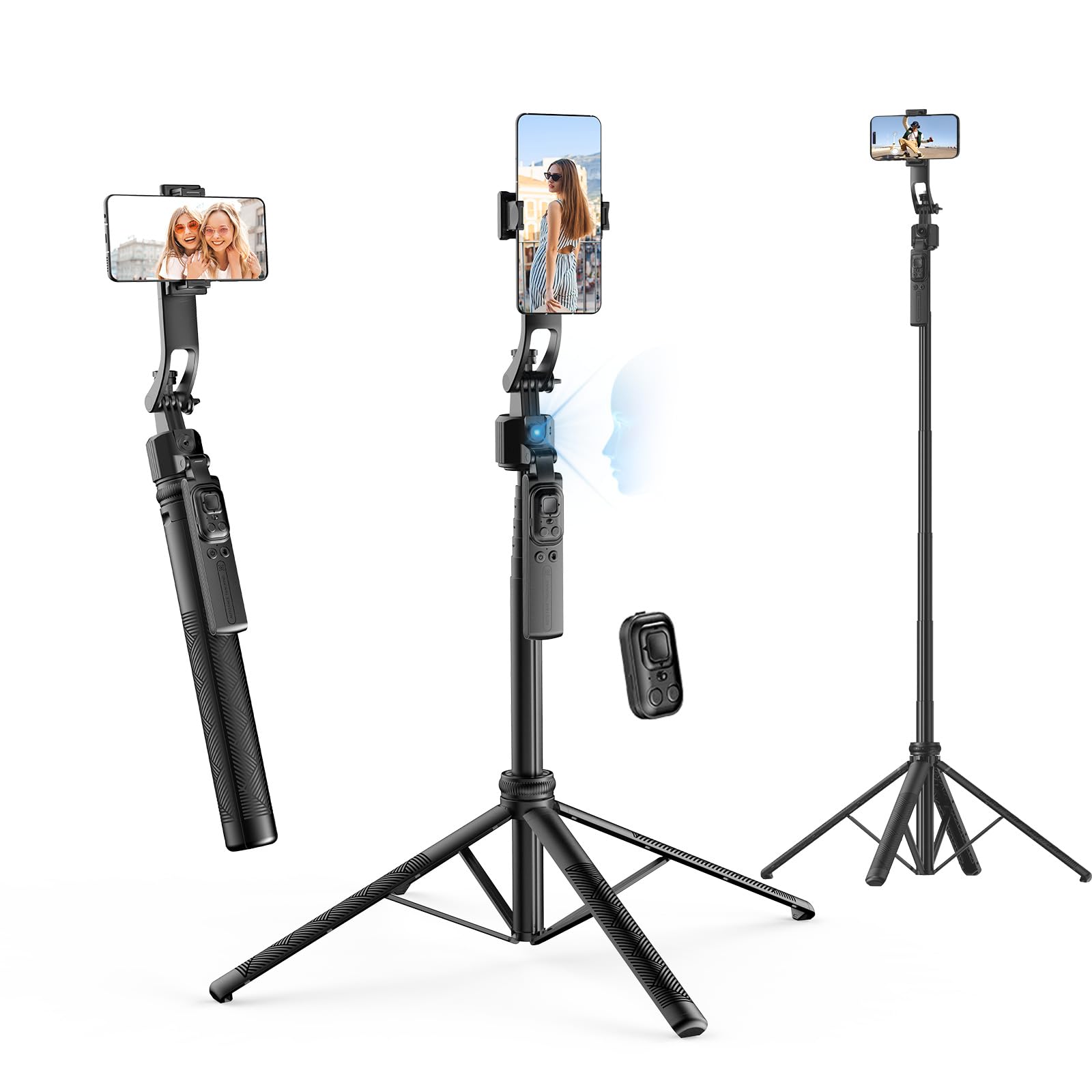 Trepied Suivi Automatique, Rollei Stabilisateur & Perche Selfie Smartphone