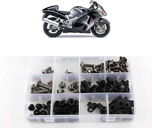 Xitomer Tornillos de carrocería completos, aptos para GSX1300R HAYABUSA 1999 2000 2001 2002 2003 2004 2005 2006 2007, juego completo de pernos de