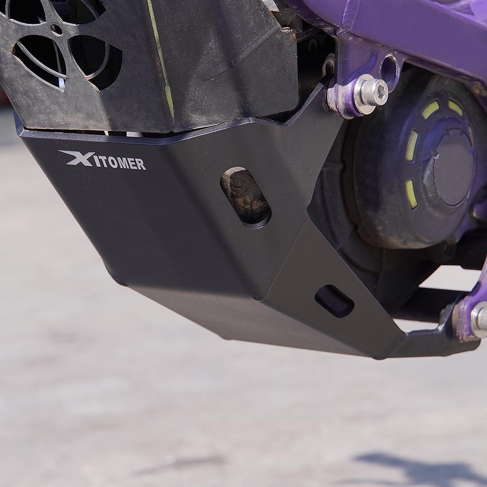 Xitomer Skid Plate Compatible with Sur-Ron Light Bee X/S/ Surron Light bee L1E/ Segway X160 X260 Skid Bash Plate Black Electric Bike