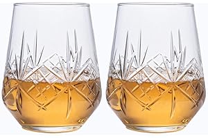Margerie Crystal Stemless Wine Glasses for Romantic Occasions