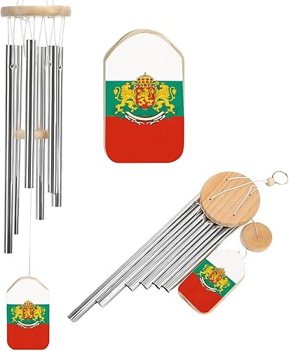 Miniatura 8 de Campanilla de viento con bandera de Puerto Rico, colgante de campanilla de viento colgante para exteriorjardínpatioinauguración de la