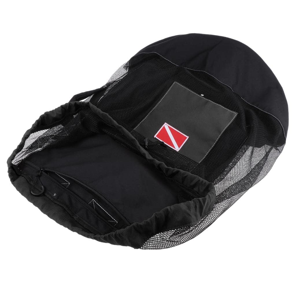 Sac à dos en maille pour plongée sous-marine et tuba Bleu clair 80 l