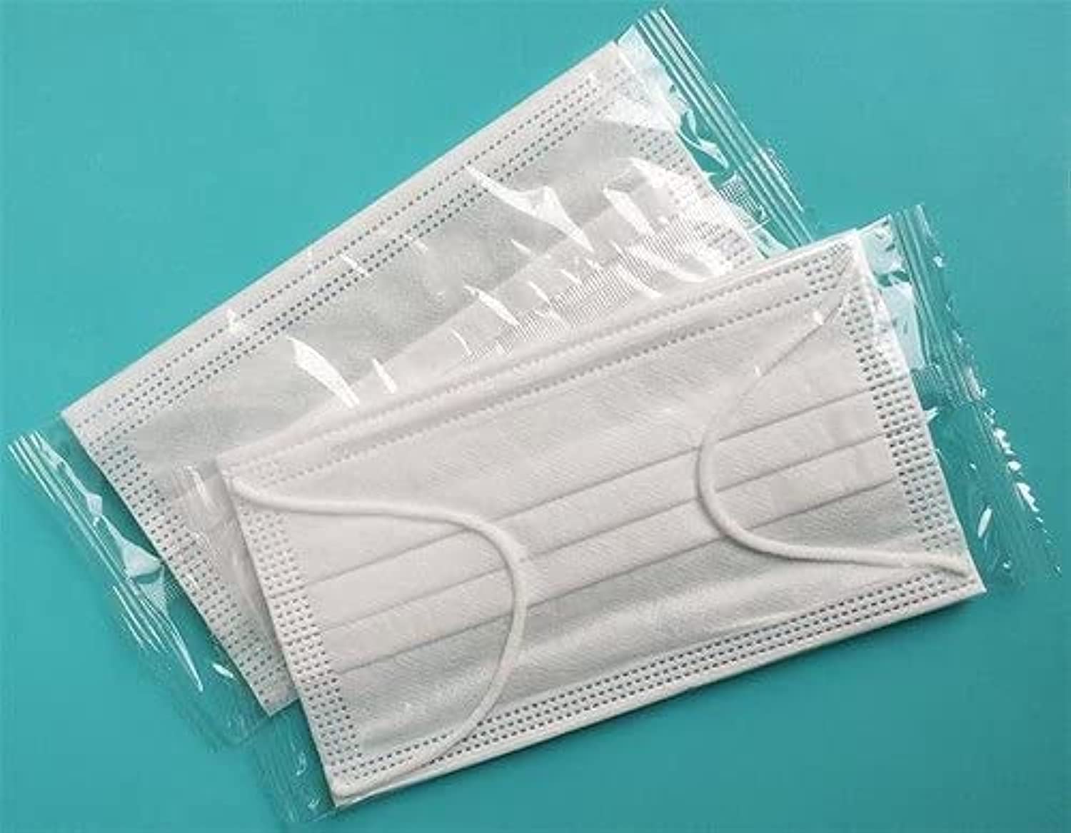 50 pcs Individually Wrapped Disposable Face Mask - Individually Wrapped - 50 Pack