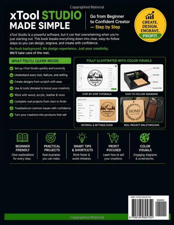 xTool Studio Made Simple: A Step-by-Step Beginner's Guide to Laser Engraving, AI Design, and Profitable Projects; From Setup to Selling (2026 Edition) image 3