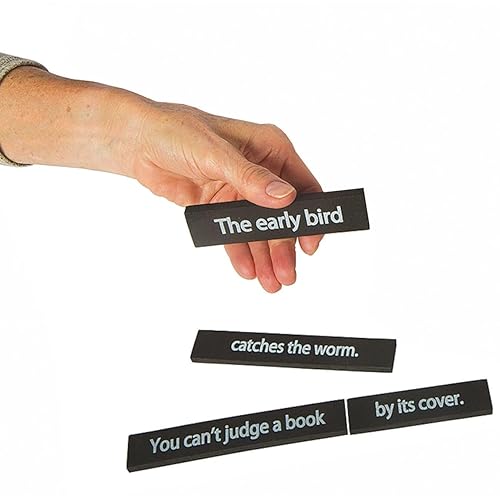 Miniatura 2 de S&S Worldwide Juego de refranes de combate. Divertido y fácil de correr con memoria, actividad que aumenta el cerebro adecuada para adultos y