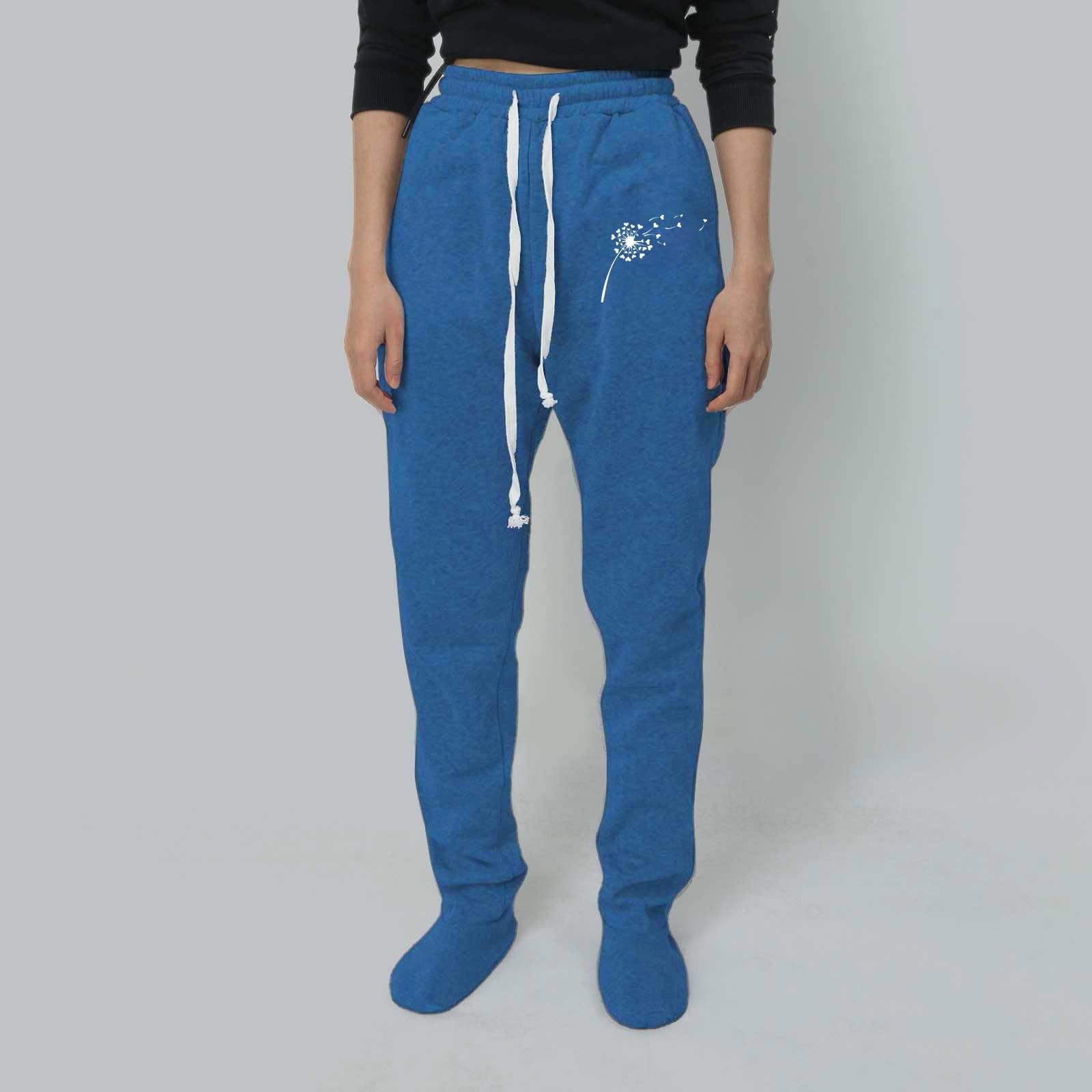 Pantalon de Yoga décontracté pour Femmes, Bas de Pyjama Confortable, Jambe Droite, Cordon de Serrage, Respirant, Bloc de Couleurs, Pantalon de survêtement