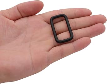Metal Rectangle Ring Buckles Square Strap Webbing Belt Rings Non Welded Inside Size