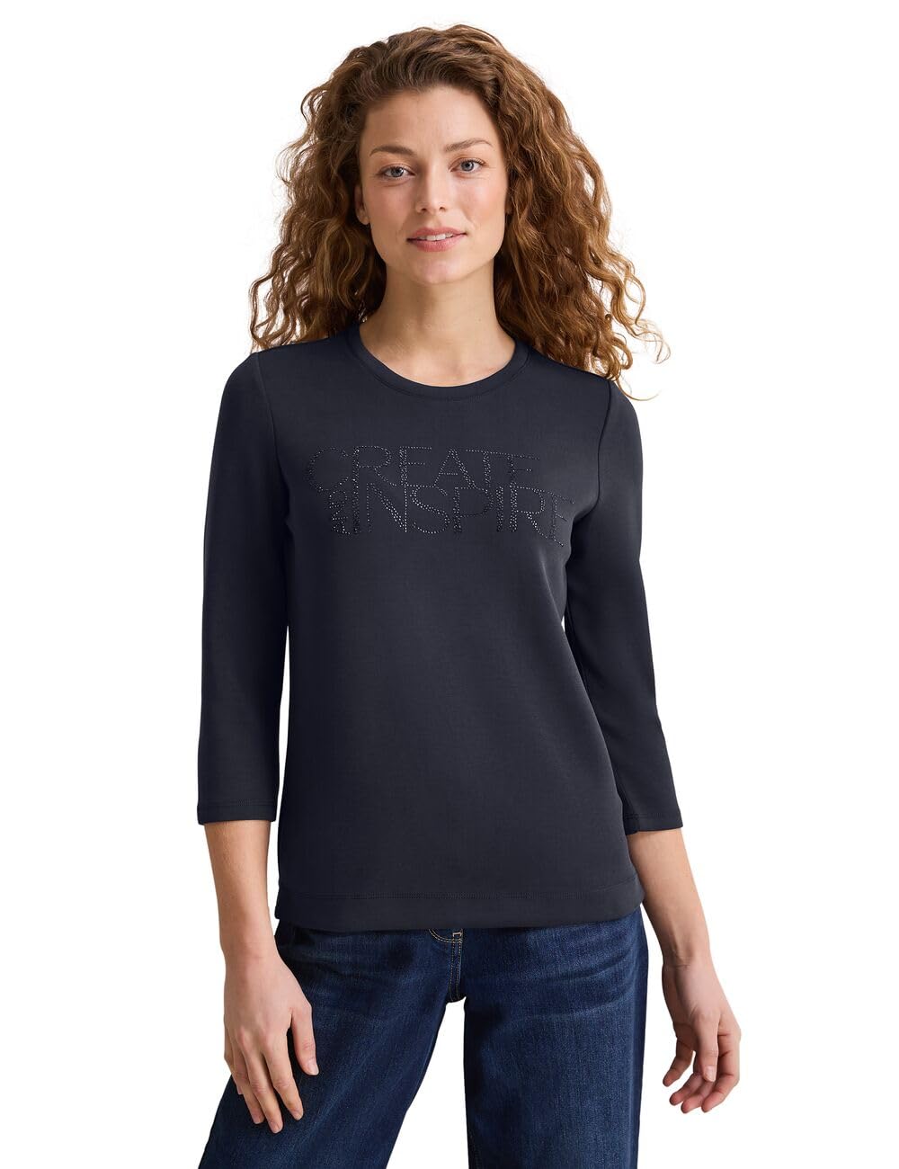 Damen Softes Shirt mit Wording