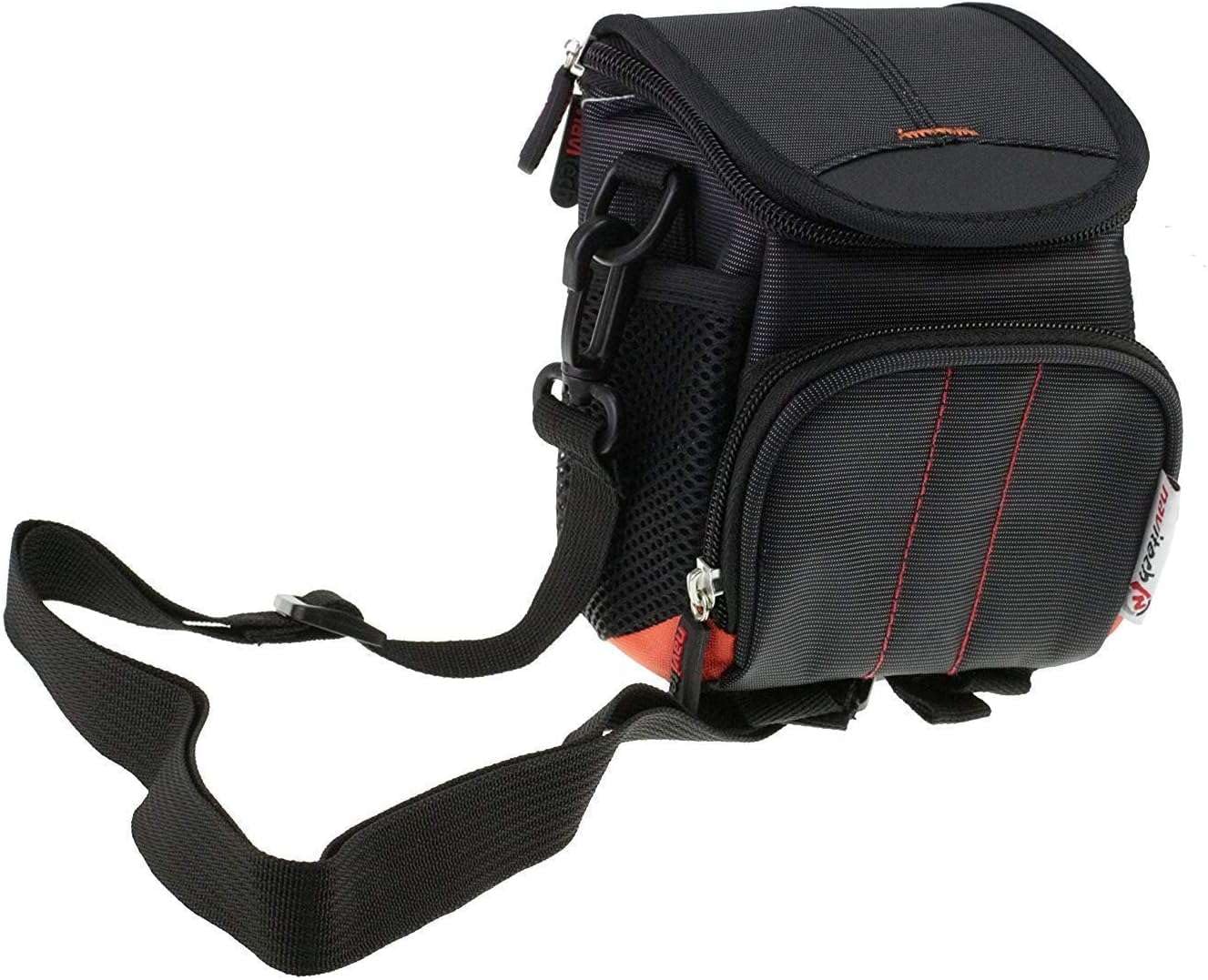 Navitech Schwarz Fernglas Tasche Kompatibel mit dem Celestron EclipSmart 10x25 Solar Binocular