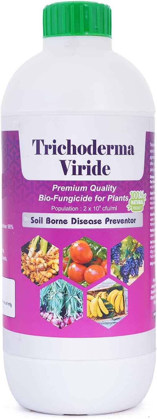 THE WET TREE Trichoderma Viride Liquid Bio fungicide | Effective Plant Growth Promoter | Organic Solution for Soil Health and Disease Control | Ideal for Home Gardeners and Farmers (1000ML)