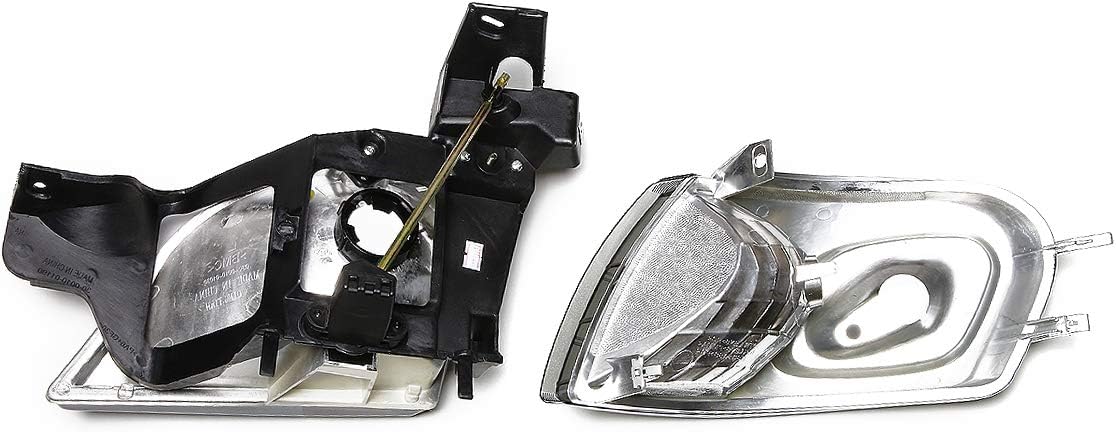 Auto Dynasty GM2503175 Factory Style Headlight Lamp Compatible with Venture Montana Silhouette 1997-2005, Passenger Right Side, Chrome Housing Amber Corner
