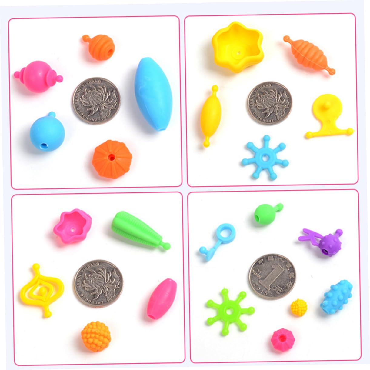 TOYANDONA 1 Boîte jouets Rayan pour les enfants bricolage colliers perles jouet pour enfants bracelets mignons pour les filles jouets de perles pop d'éveil caisse de rangement
