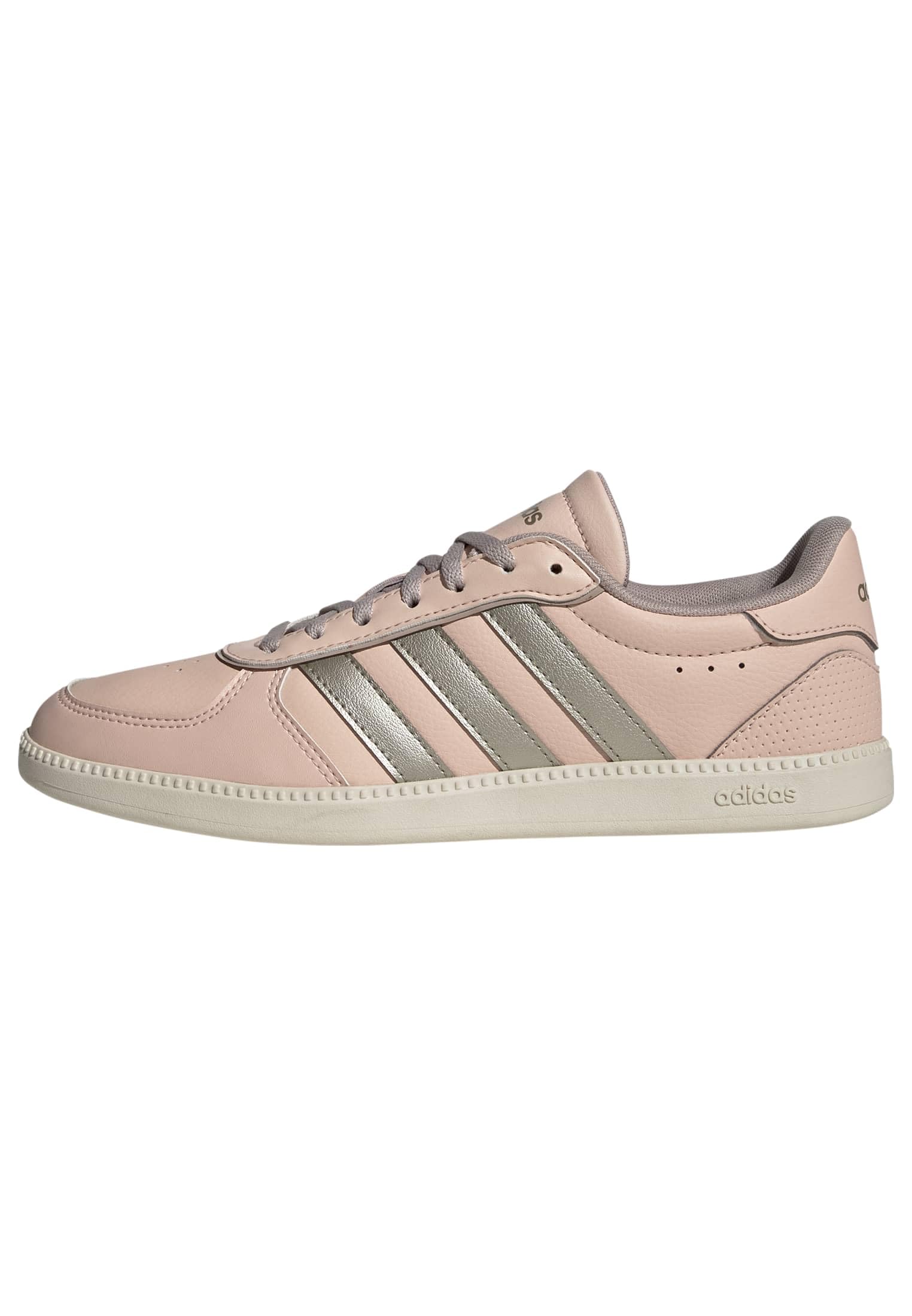 adidas Women's BREAKNET Sleek Shoes, Blush Pink/Cyber met./Wonder White, 6 UK