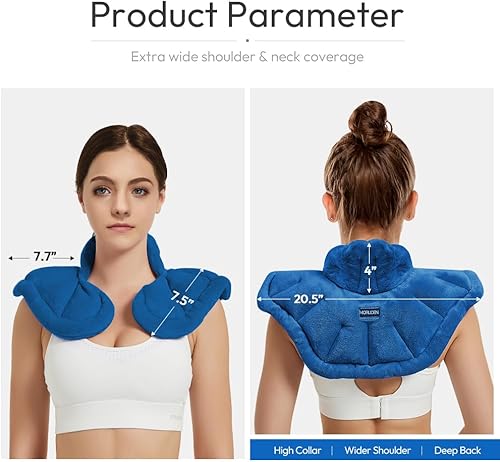 Miniatura 4 de Calentador de cuello térmico para microondas y almohadilla térmica para el hombro, para microondas, almohadilla térmica de microondas con peso para