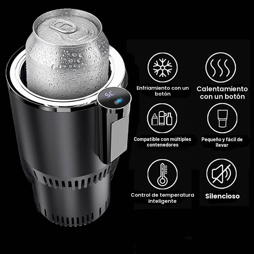 HEITIGN Enfriador de Coche, Taza Calentadora de Refrigeración y Calefacción para Coche, Práctico Refrigerador para Coche (Black)