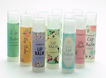 Assorted Lip Balm Labels - 120pcs Paper Stickers for Lip Balm Containers
