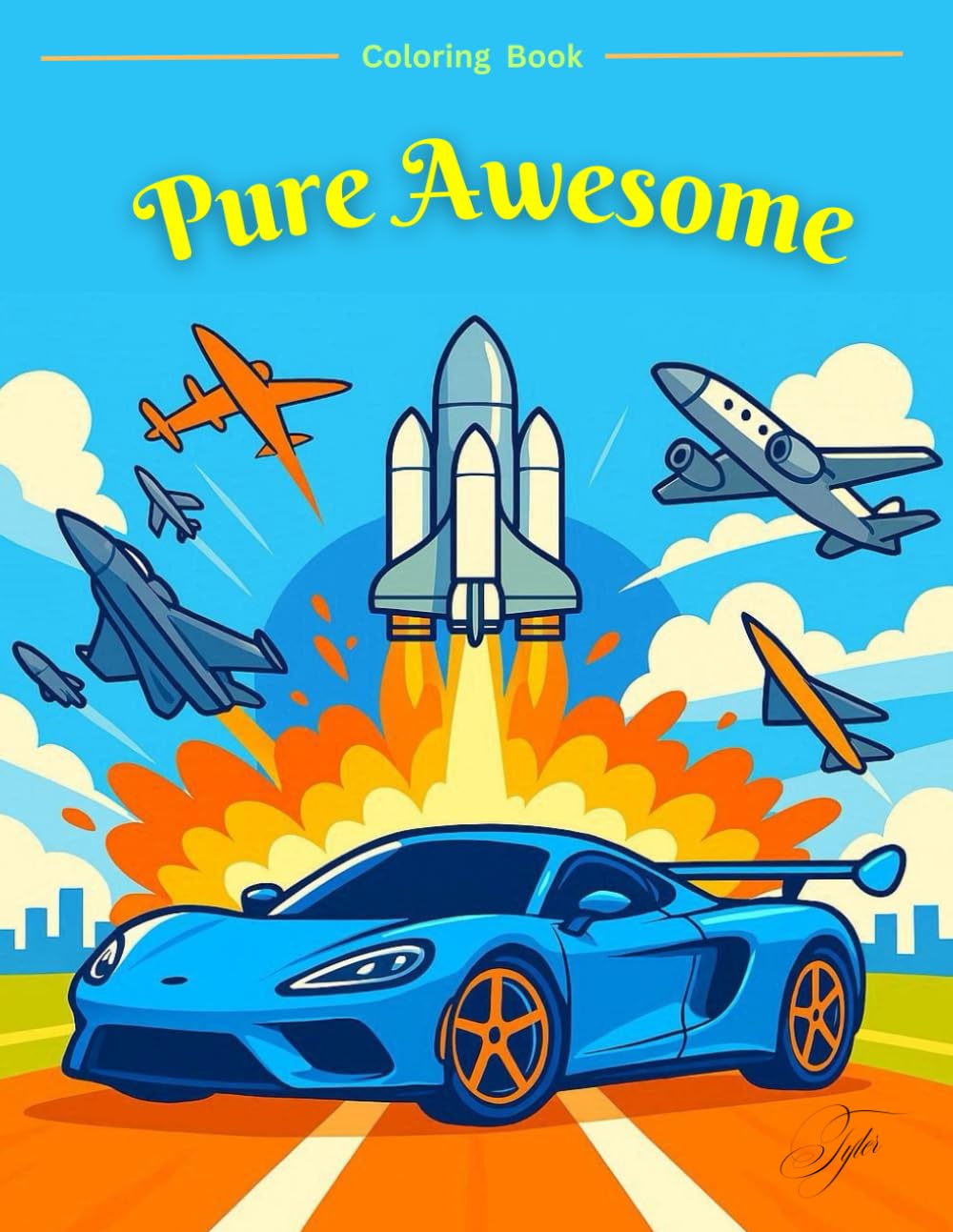 Pure Awesome: A Coloring Book: A world bursting with inspiration, adventure, and pure awesomeness!