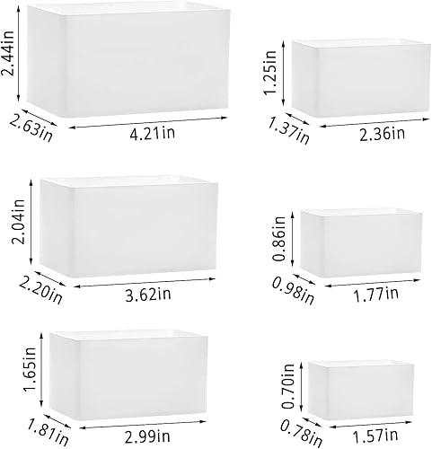 Miniatura 2 de Gartful Moldes de resina rectangulares, 6 moldes de silicona en forma de cubo, moldes de resina epoxi para adornos de bricolaje, proyectos de