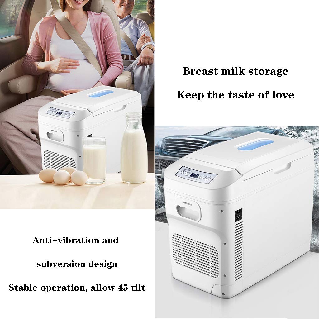 Coche Refrigerador Mini Congelador Pequeño,silencioso Y De Gran Capacidad De 28L,refrigerador De Automóvil para Refrigeración Y Calefacción De Automóviles Domésticos,12V 24V 220V