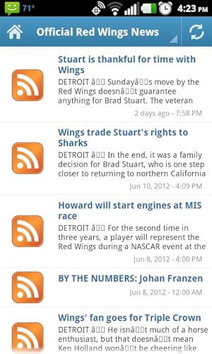 Detroit Red Wings Fan App
