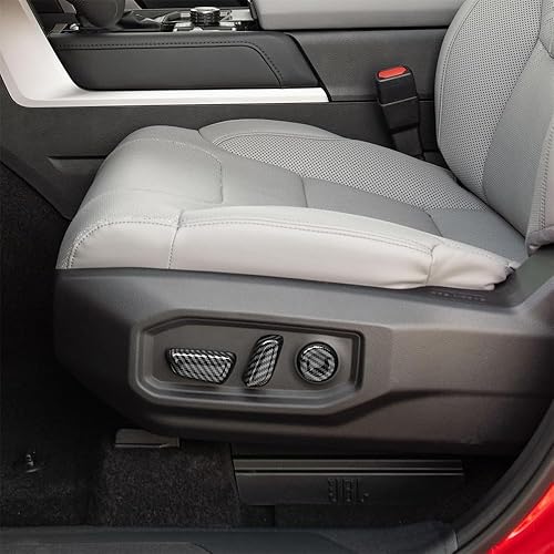 Miniatura 2 de Accesorios para automóvil Toyota Tundra 2022 2023, accesorios de automóvil, interruptor de ajuste de asiento interior, cubierta de botón, decoración