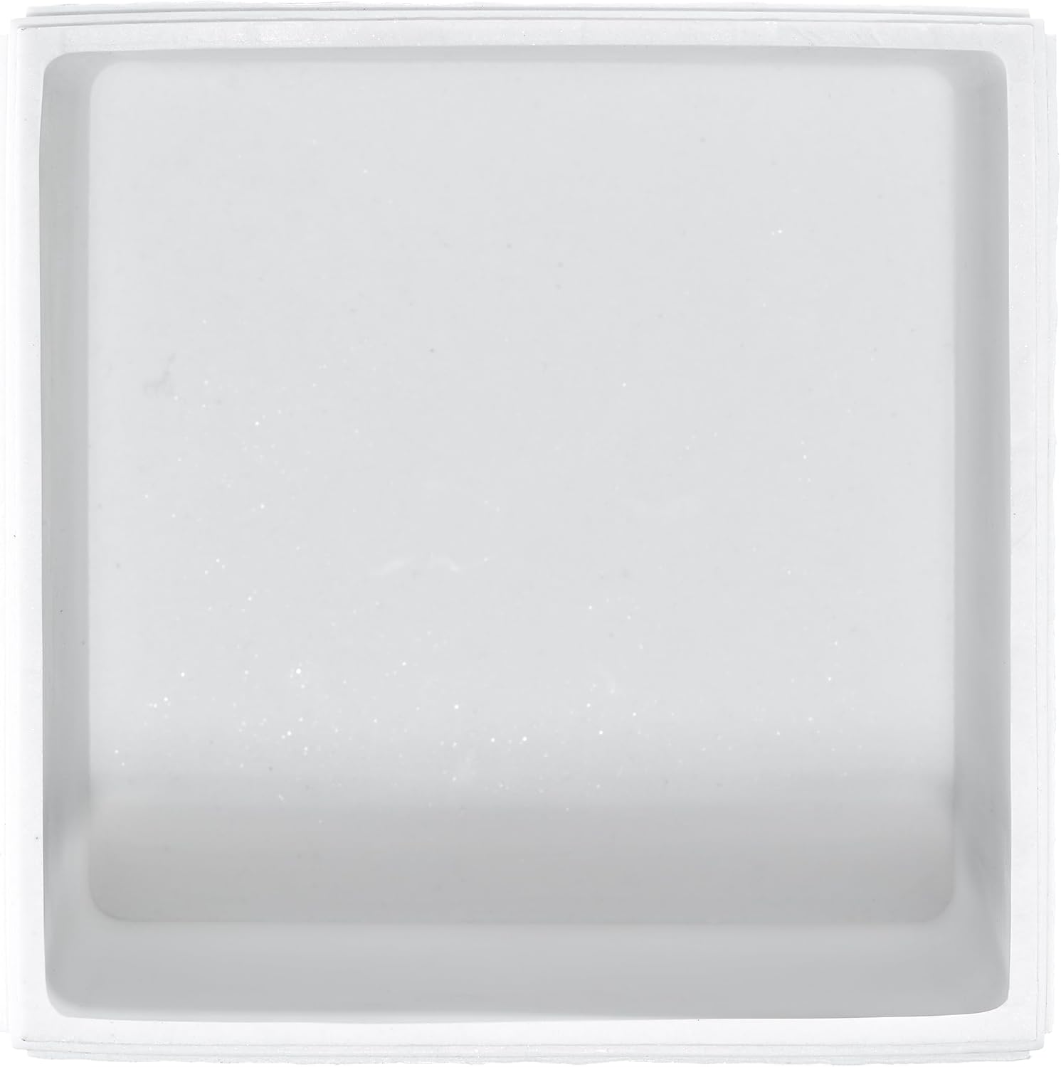 Nicole Miller - Wastebasket, Durable Resin Trash Can, Ideal for Bathroom, Bedroom, or Office, Modern Home Decor, Dorm Room Essentials (Zen Collection, White)