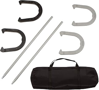 Trademark Innovations Premium Reinforced Carbon Steel Horseshoe Set with Carry B - Compare price