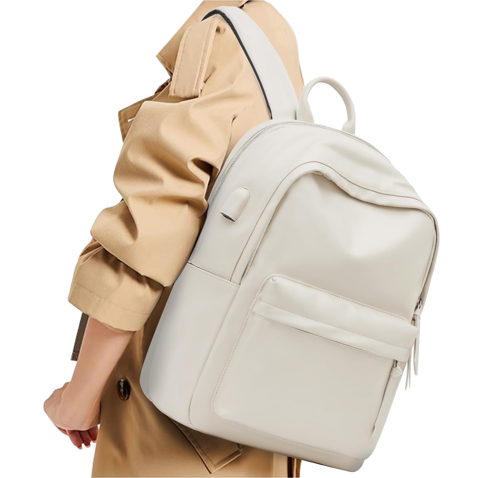 VECAVE Lightweight Casual Laptop Backpack Purse for Women,Travel Backpack with laptop compartment