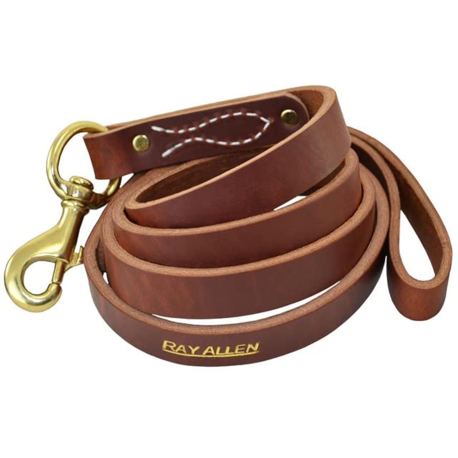 Ray Allen Old World Leather Agitation Lead (1" Bolt Snap)