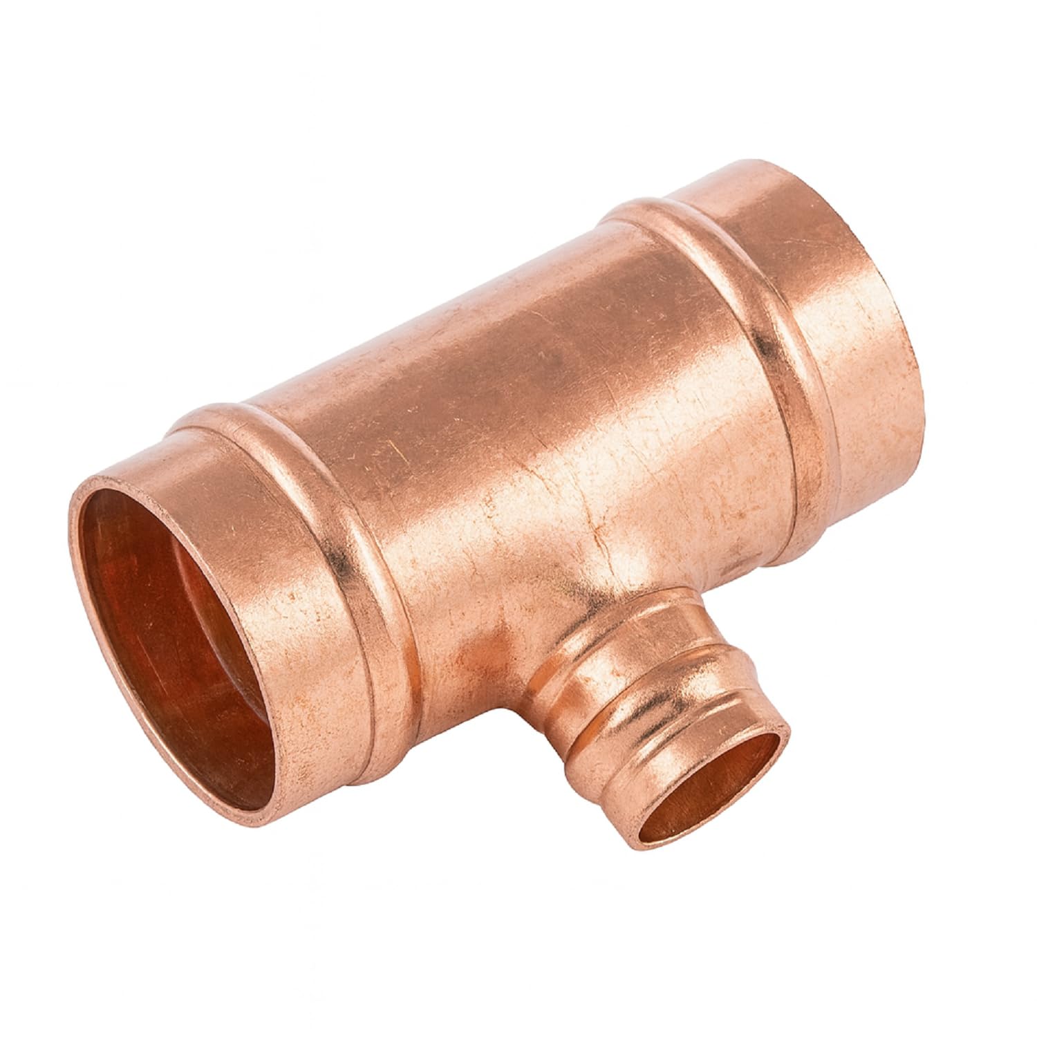 Xcel Home Brass Westco 28 X 28 X 15Mm Copper Reduced Tee Sr25 – Solder Ring C X C X C Fitting For Hot And Cold Water Pipework