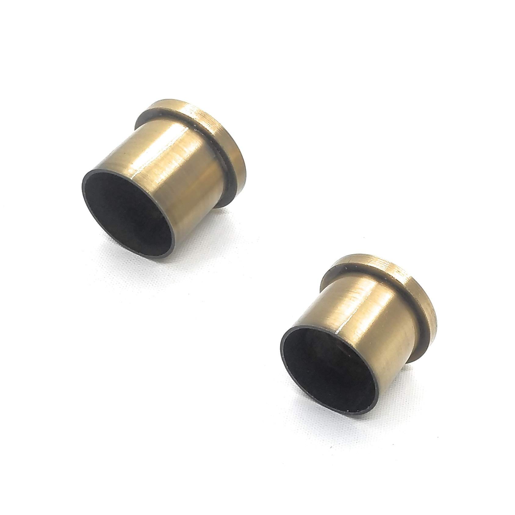 Wall to Wall Bracket (Conceal Support) for 1 inch Curtain Pipe/Rod, Screws & Wallplugs Also Available, Material - Stainless Steel (SS), Colour - Antique Gold, 2 Pieces