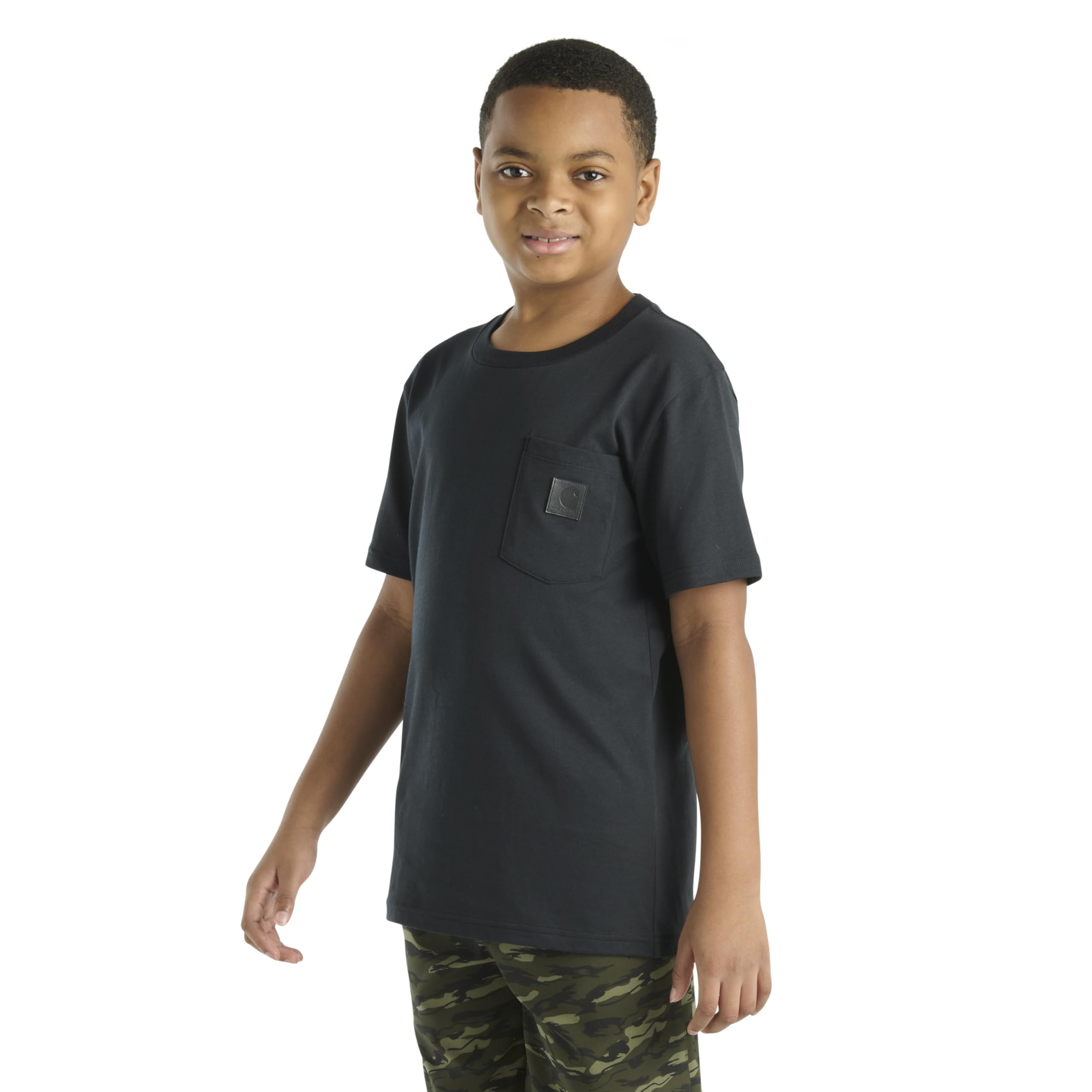 Carhartt Short Sleeve Pocket T-Shirt Camiseta de Manga Corta con Bolsillos Uni-niño (Pack de 1)