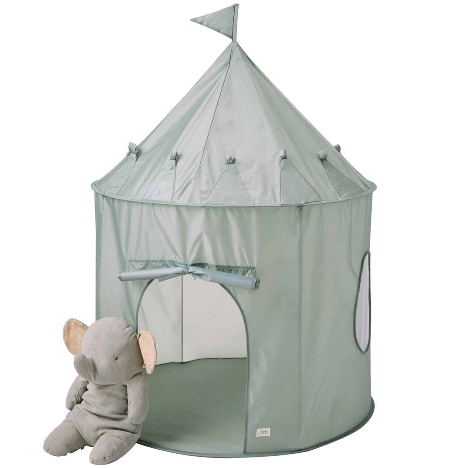 3 Sprouts Kids Play Tent - Sustainable Recycled Fabric  Fun Spacious Childs Playhouse for Indoor Games for Boys & Girls - Durable Fort Pop Up House for Toddlers & Children Age 3-10  Green