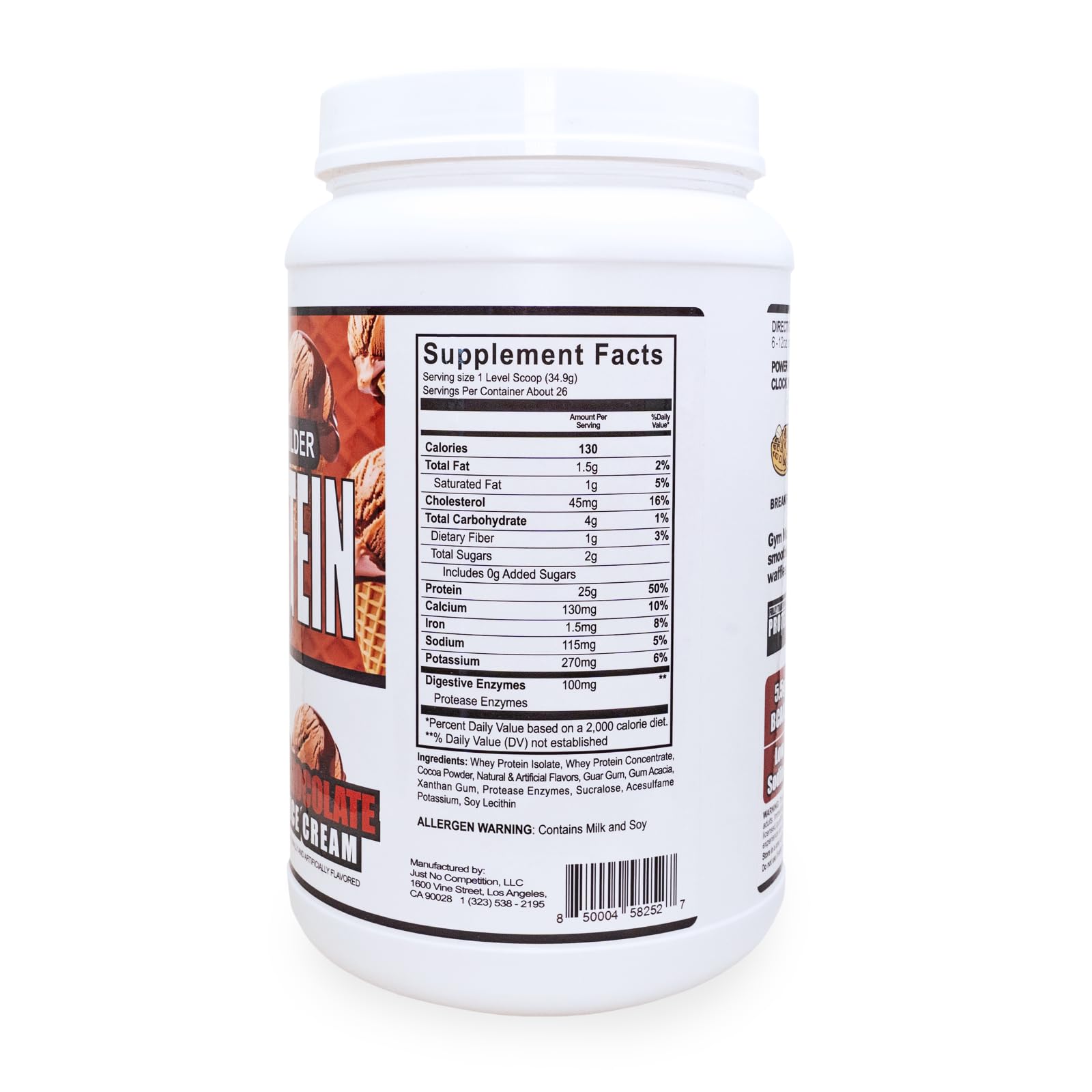 Gym Molly Power Protein Powder, 100% Whey Protein Isolate, 25g of Protein, 5.5g BCAAs, Fast Absorbing - Ready to Give You Fuel Around The Clock - 2lbs, Chocolate Flavored