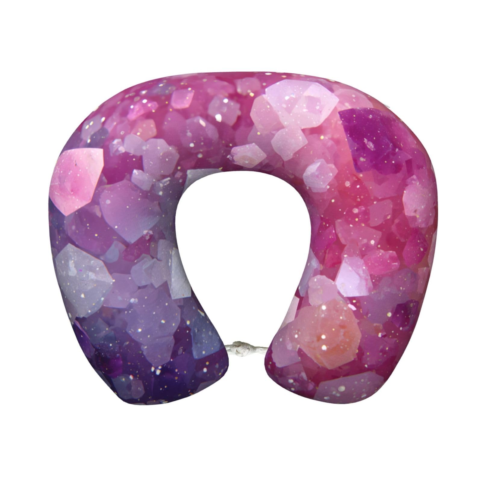 BOAIHH Jewel Garden Memory Foam Travel Pillow for Soft Comfort Fits Snugly for Naps Office, and Airplane Use