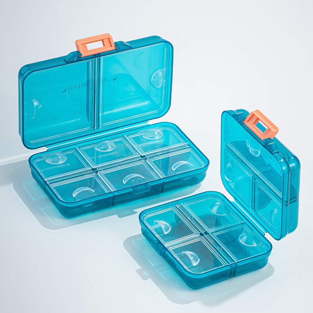 Pastillero, Pastillero, Pastillero, Dispensador Organizador De Pastillas, Diseño Abierto Y Compartimentos Grandes, Visible Y Transparente, Soporte Para Medicamentos, Vitaminas Y Suplementos,