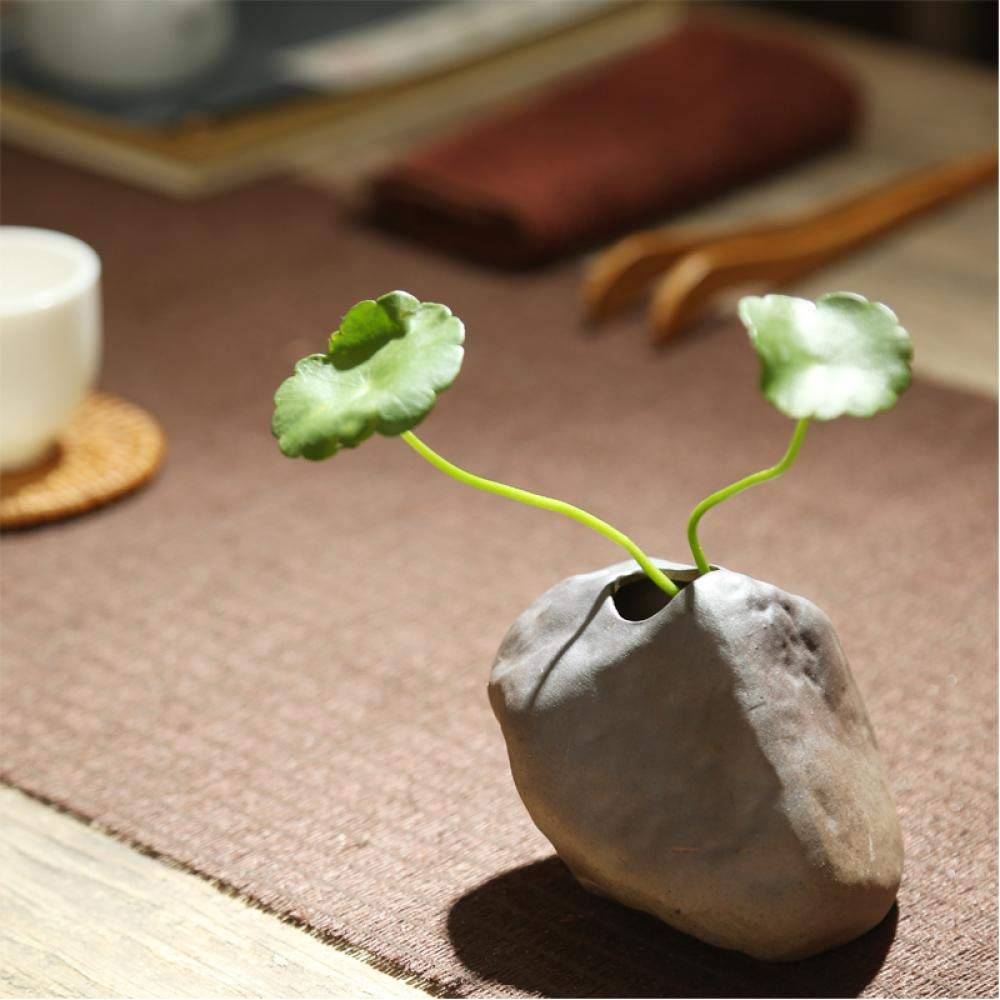 Classic Fashion Ceramic Vase Pottery Mini Small Vase Decorative Arts and Crafts Tabletop Flower Pot Bottle Home Wedding Deco (A3 7x8cm)