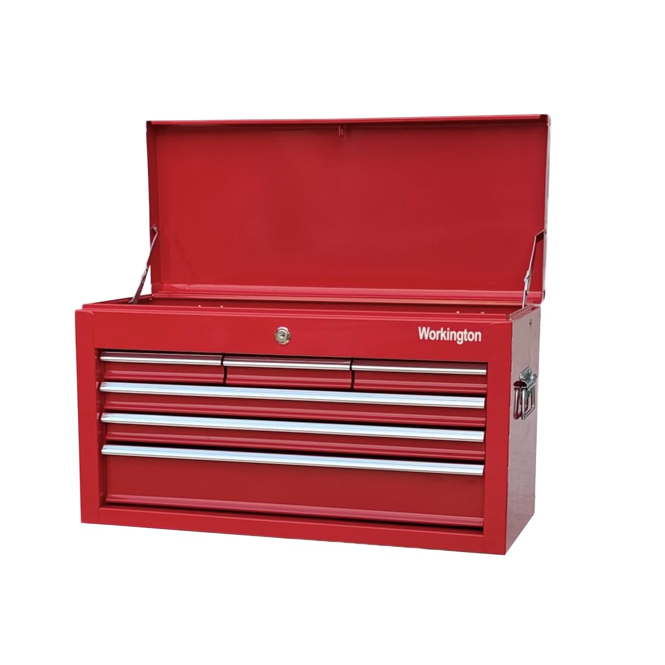 Workington Portable Metal Tool Chest with 6 Drawers, 24" 6-Drawer Tool Chest Cabinet with Ball Bearing Drawer Slides, Steel Tool Storage Box Organizer