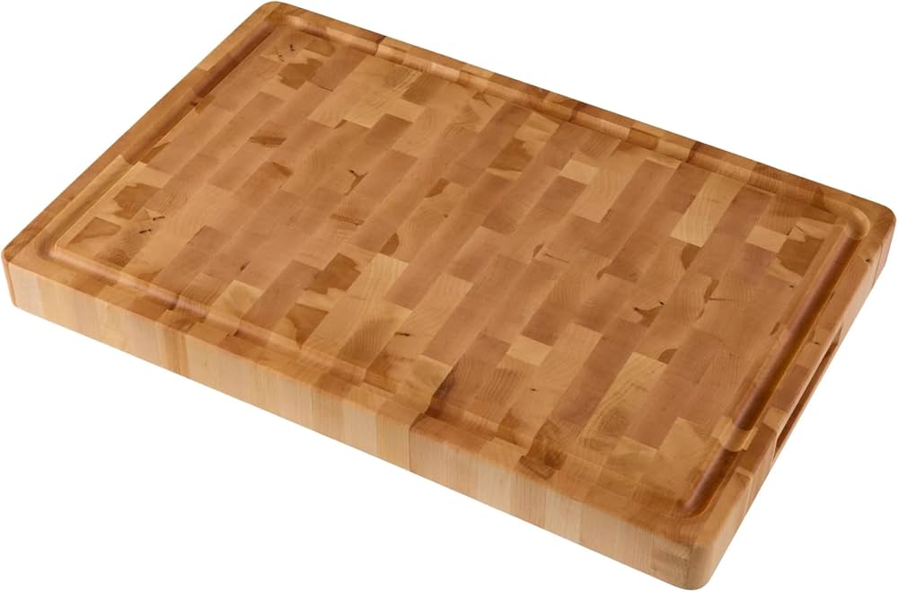 Hessen Boards Large Hard Maple End Grain Butcher Block – 17.75” x