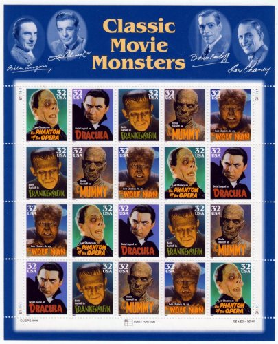 Classic Movie Monsters (Sheet of 20) 32...