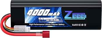 Amazon.co.jp: ゼエエ Zeee 7.4V 4000mAh 50C 2S lipo battery Tプラグ