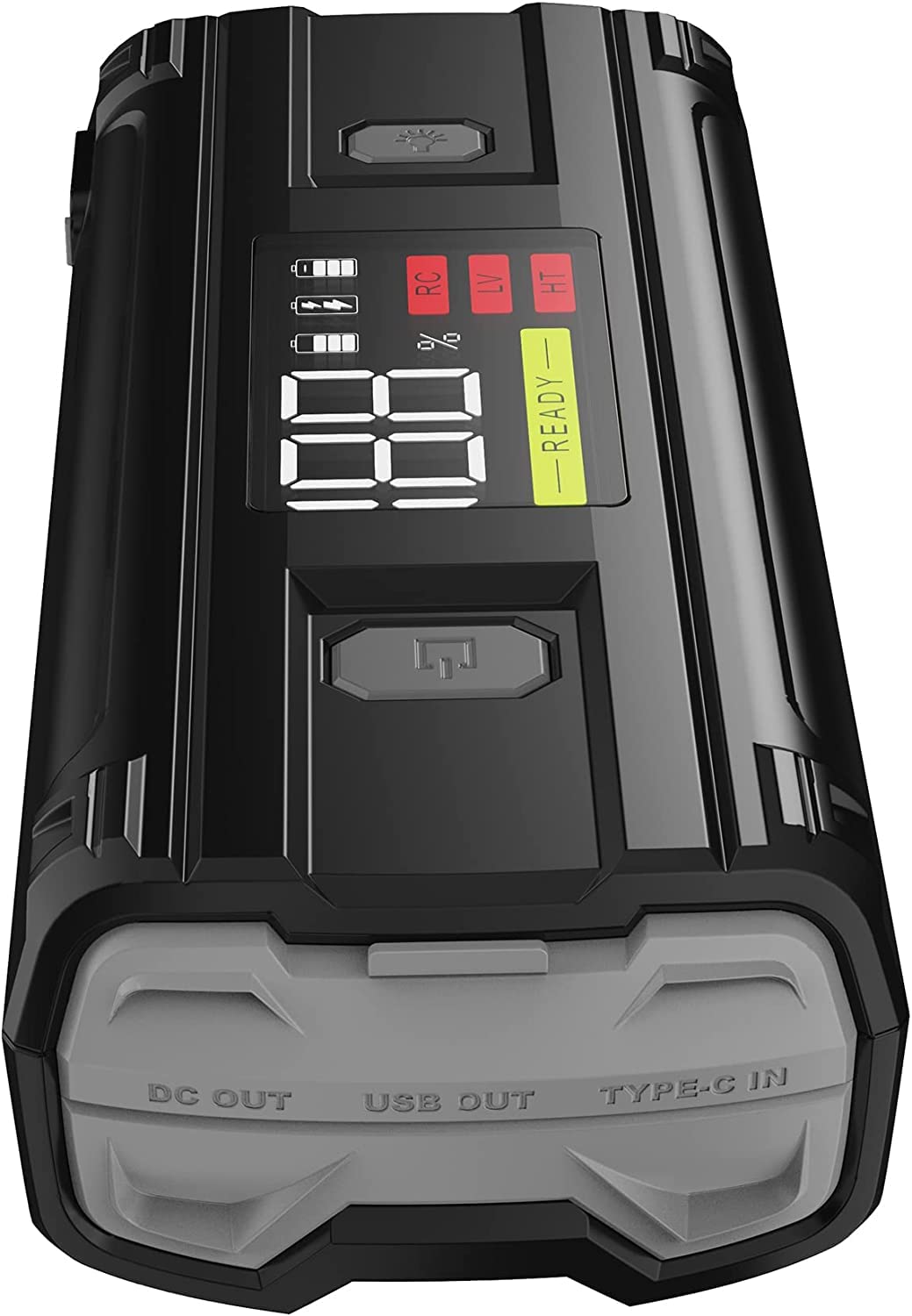 Cxy Booster Batterie 2000A 20000mAh Demarreur Batterie Portable, PD 60W à Charge Rapide Demareur Voiture(Jusqu'à 8.5L Essence ou 6.0L Gazole), 12V Starter Batterie Voiture avec Afficher Digital LED