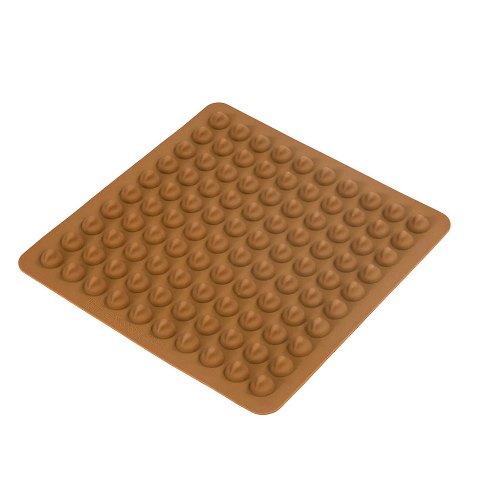 100 Cavity Miniature Bean Chocolate Molds for Baking and Candy Making Food Grade Silicone Homemades Soap Cake Decorating Food Grade Silicone Chocolate Molds