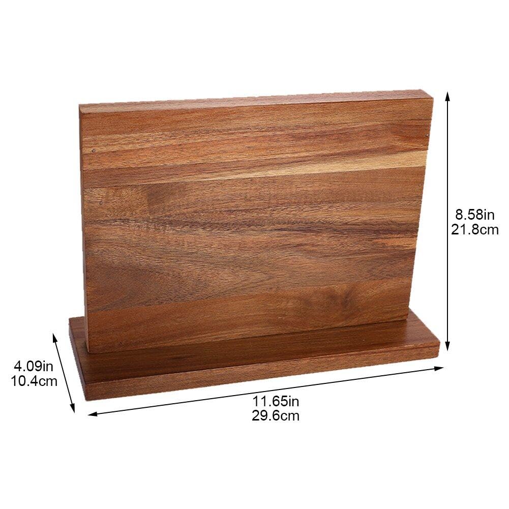 Suministros De Cuchillo De Madera Suministros De Cocina Ratdonómetro De Almacenamiento De Herramientas De Cuchillo Magnético Soporte De Cuchillo De Doble