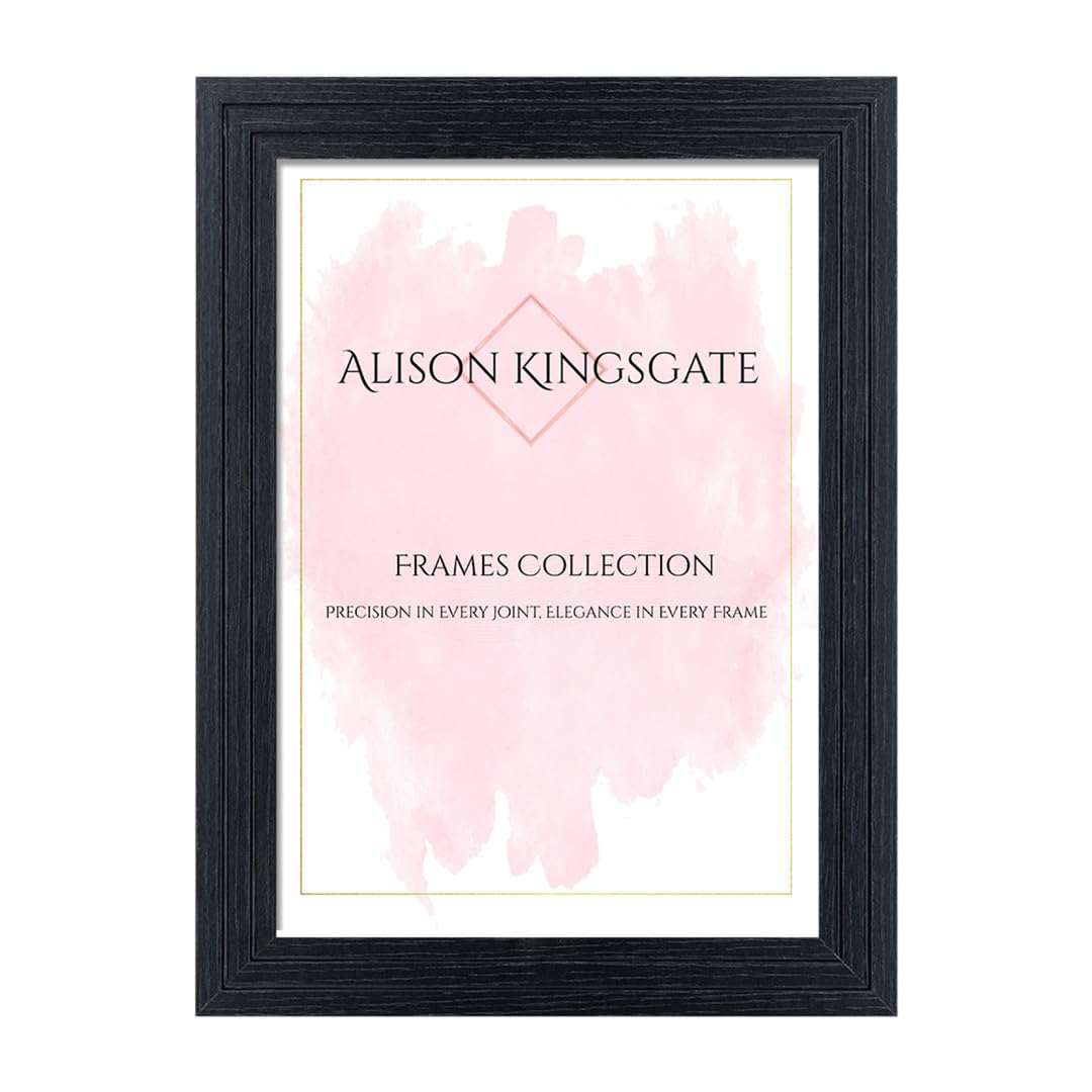 Alison Kingsgate Step 11X8.5 Black Picture Frame for Photos & Certificates
