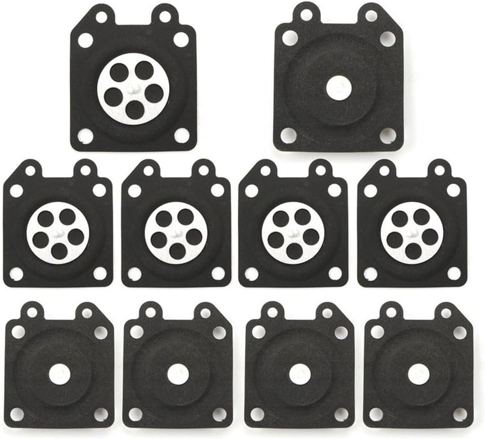 Outdoor 10 Pieces Replacement Carburetor Metering Diaphragm Fit for Machinery Durable Part