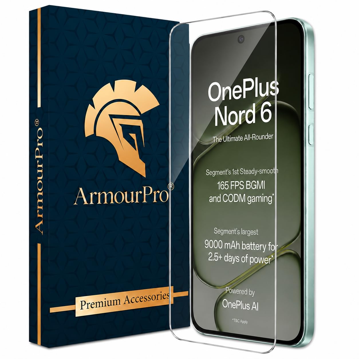 ArmourPro 3D Borderless Tempered Glass for OnePlus Nord 6 and Nord CE 6, HD Clear Curved Edge to Edge Screen Protector, 9H Hardness, Oleophobic Coating, Case Friendly | Pack of 1-image-22