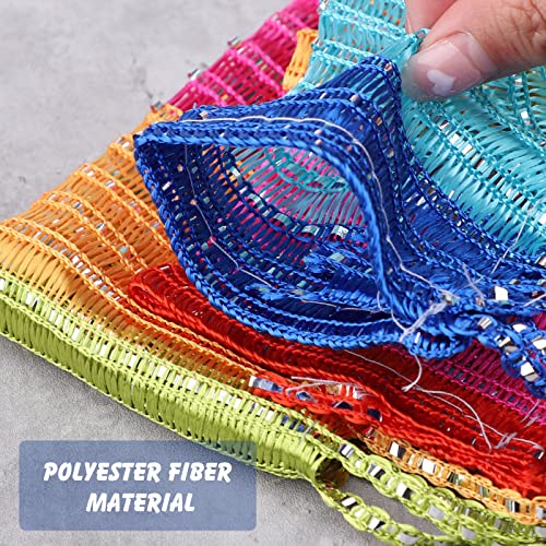 String Curtain Panel, Glitter Door Wall Window Doorways Panel Fly Screen Fringe Room Divider Blinds, Decorative Tassel Ribbon Strip Silver Screen for Living room, Bedroom, Party Events (Multi-color) - Image 8