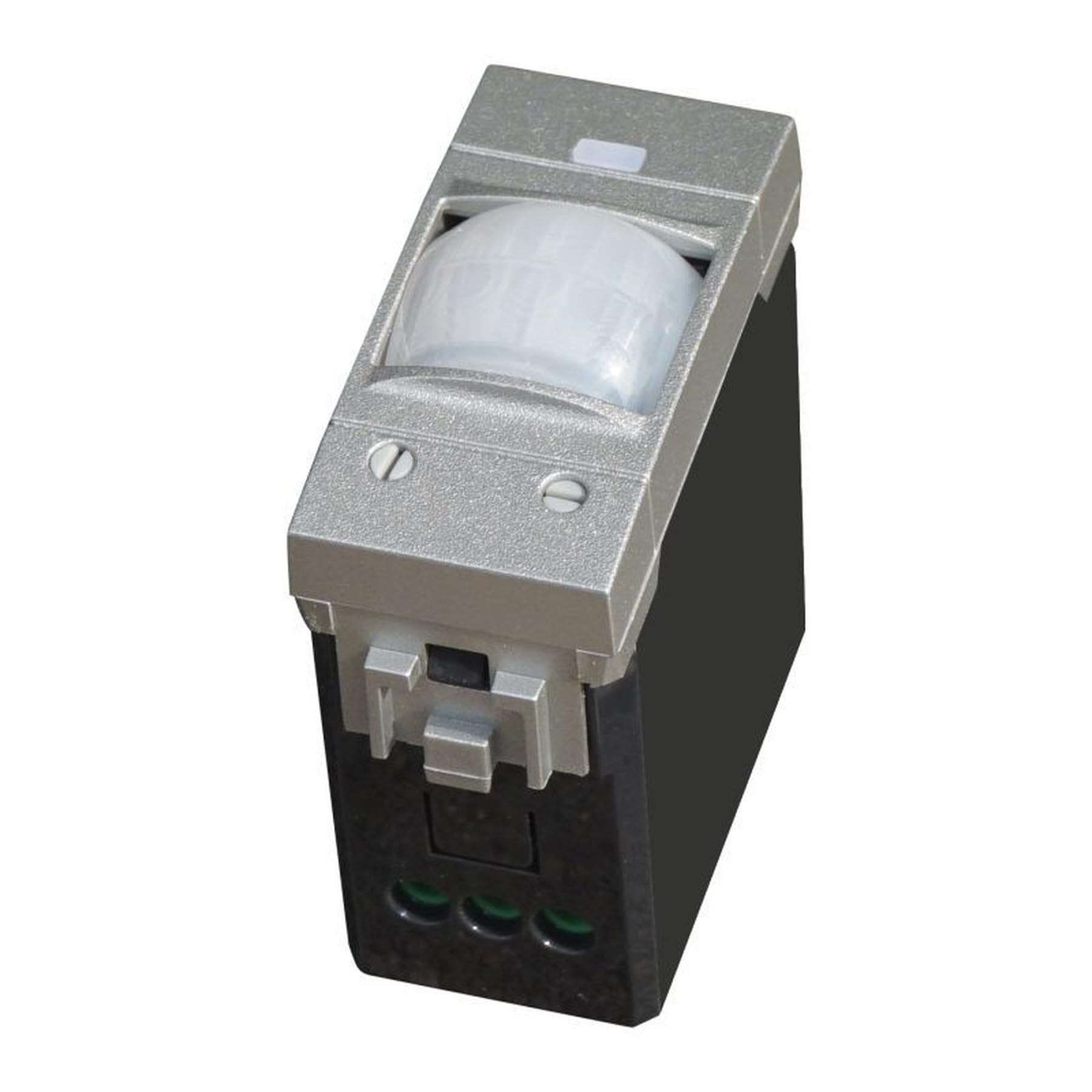 2 Pezzi Sensore di Movimento PIR, Compatibile Con BTicino Living Tech, Colore Grigio, da Incasso Per Serie Civile, 1 Modulo, Time Lux Regolabile, Angolo Rilevamento 120°