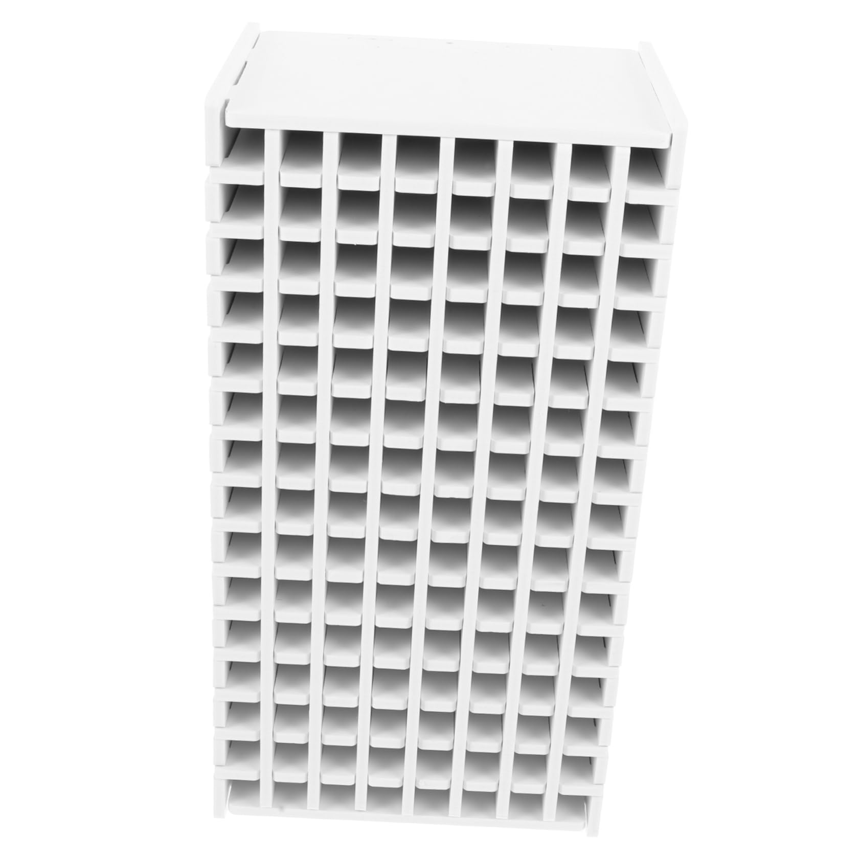 Organizzatore da Scrivania in Legno Bianco Compartimenti per Penne, per Decorazioni Scuola e Ufficio, Robusto e Funzionale per Tavolo Ufficio